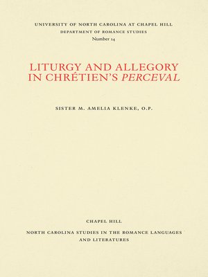 cover image of Liturgy and Allegory in Chrétien's Perceval